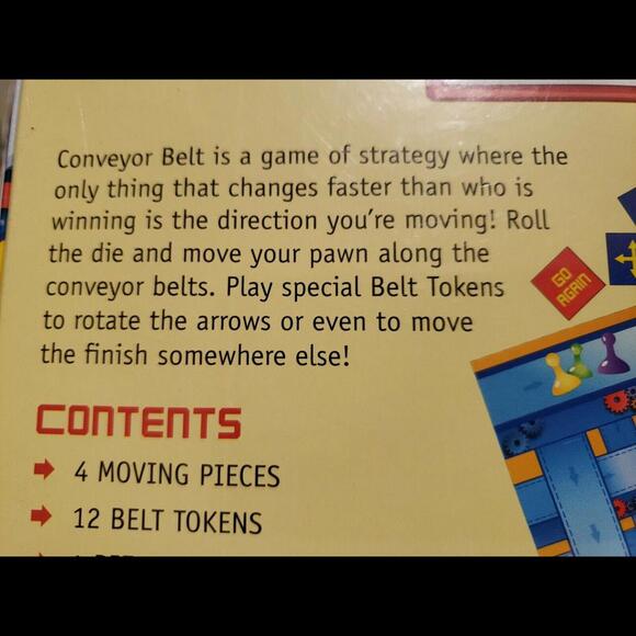 CONVEYOR BELT - FUN EDUCATIONAL KIDS STRATEGY BOARD GAME UNIVERSITY GAMES - Picture 7 of 10
